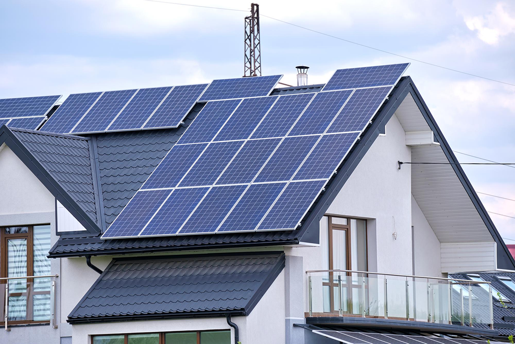 Metal roof solar installation