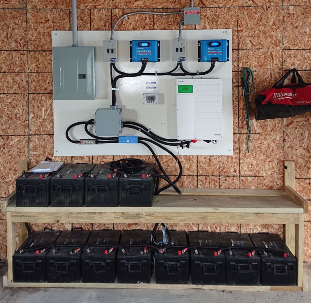 Battery storage installation