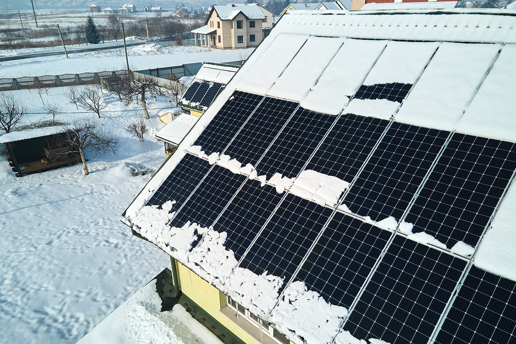 Snow load on solar panels